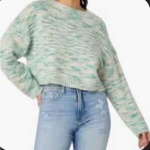 Arizona Juniors Womens Crew Neck Long Sleeve Ombre Rib Knit
